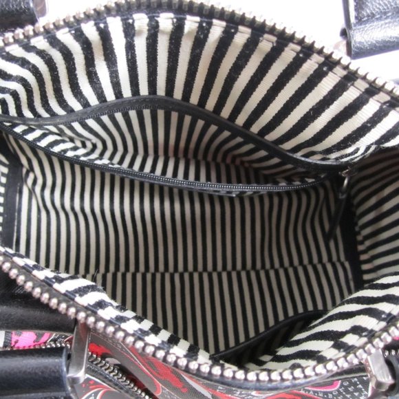 L.A.M.B. Worthington Satchel and Matching Wallet in Kiss Me Print with Dust Bag - Picture 7 of 16